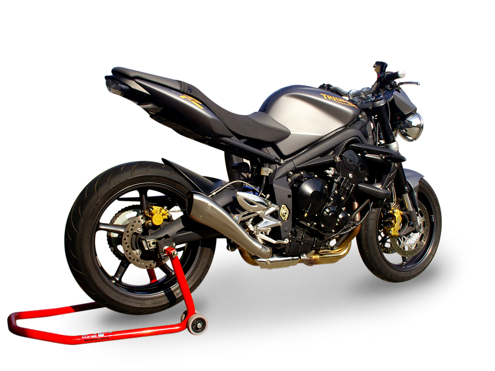 HP CORSE Triumph Street Triple (08/12) Slip-on Exhaust "Hydroform Satin" (EU homologated) – Accessories in MotoDeal – Motorcycle Accessories and Parts Online Shop