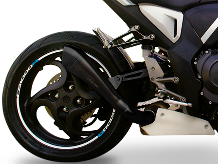 HP CORSE Honda CB1000R Slip-on Exhaust "Hydroform Black Single" (high position) – Accessories in MotoDeal – Motorcycle Accessories and Parts Online Shop