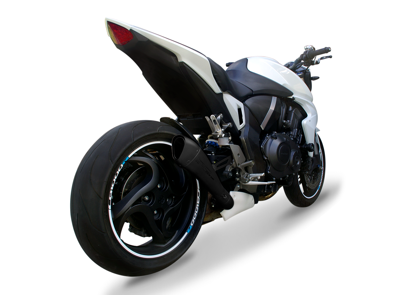 HP CORSE Honda CB1000R Slip-on Exhaust "Hydroform Black Single" (high position) – Accessories in MotoDeal – Motorcycle Accessories and Parts Online Shop