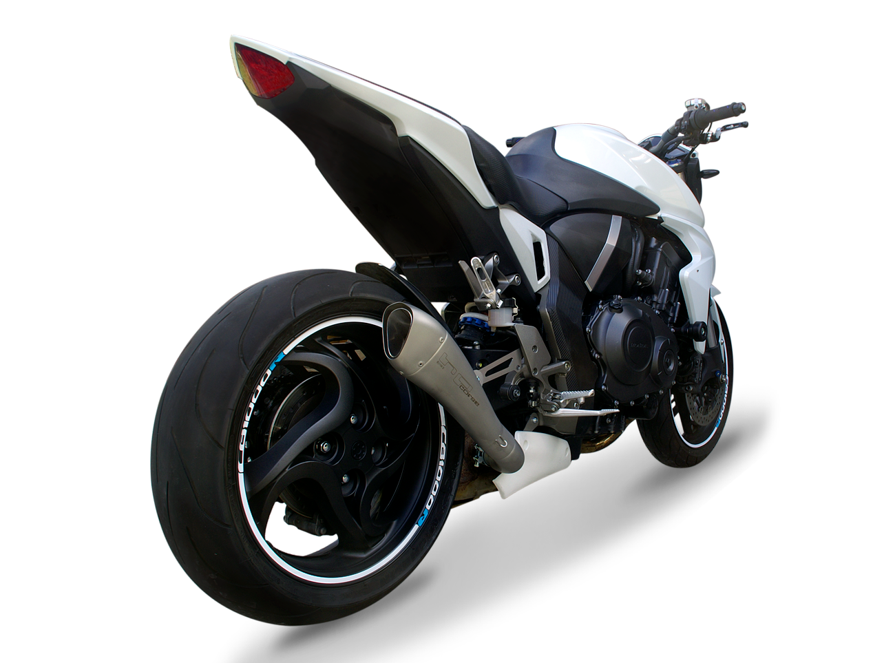 HP CORSE Honda CB1000R Slip-on Exhaust "Hydroform Satin Single" (high position) – Accessories in MotoDeal – Motorcycle Accessories and Parts Online Shop