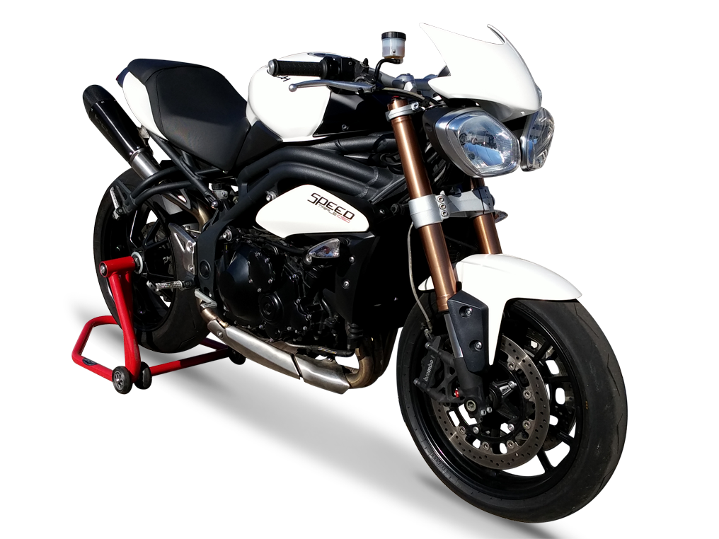 HP CORSE Triumph Speed Triple 1050 (11/15) Dual Slip-on Exhaust "Evoxtreme Black" (EU homologated) – Accessories in MotoDeal – Motorcycle Accessories and Parts Online Shop