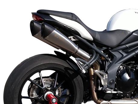 HP CORSE Triumph Speed Triple 1050 (11/15) Dual Slip-on Exhaust "Evoxtreme Satin" (EU homologated) – Accessories in MotoDeal – Motorcycle Accessories and Parts Online Shop