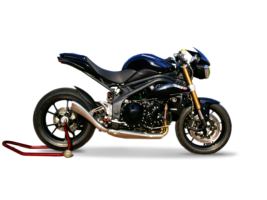 HP CORSE Triumph Speed Triple 1050 (11/15) Slip-on Exhaust "Hydroform Satin" (EU homologated) – Accessories in MotoDeal – Motorcycle Accessories and Parts Online Shop