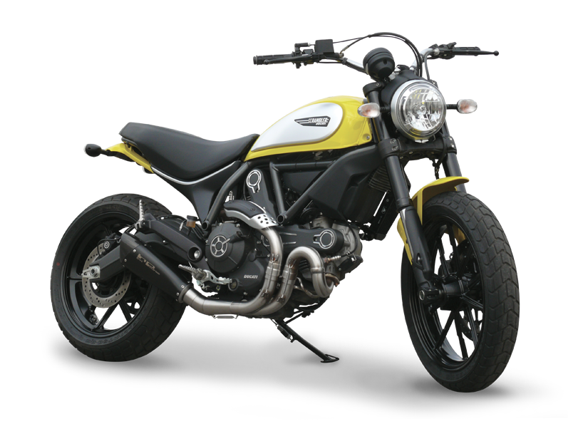 HP CORSE Ducati Scrambler 800 Slip-on Exhaust "Evoxtreme 260 Black" (EU homologated)