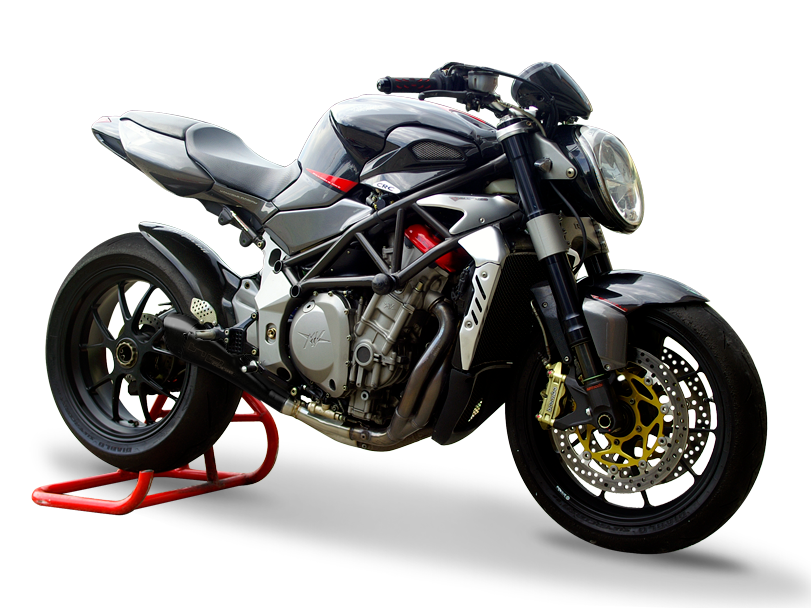 HP CORSE MV Agusta Brutale 910/750 Slip-on Exhaust "Hydroform Black" (EU homologated)