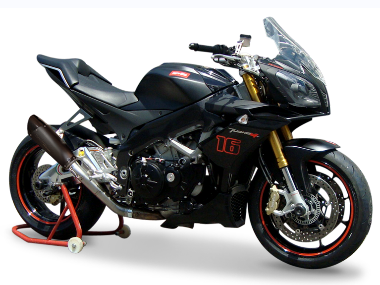 HP CORSE Aprilia Tuono V4 (11/14) Slip-on Exhaust "Evoxtreme 310 Black" (EU homologated)