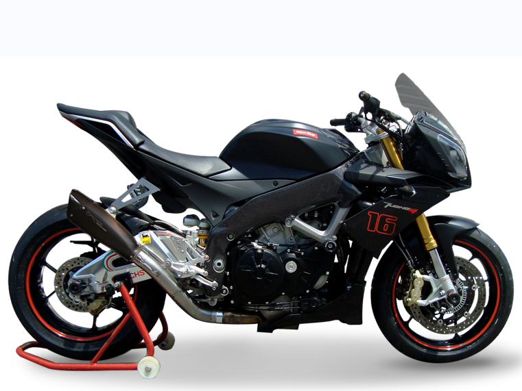 HP CORSE Aprilia Tuono V4 (11/14) Slip-on Exhaust "Evoxtreme 310 Black" (EU homologated)