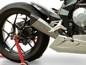 HP CORSE MV Agusta F3 Low Position Slip-on Exhaust "Evoxtreme 310 Satin" (EU homologated)