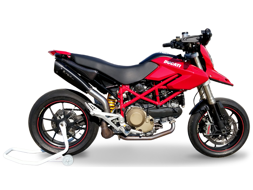 HP CORSE Ducati Hypermotard 1100 Slip-on Exhaust "Evoxtreme 310 Black" (EU homologated)