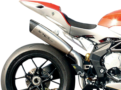 HP CORSE MV Agusta F3 High Position Slip-on Exhaust "Evoxtreme 310 Satin" (EU homologated)