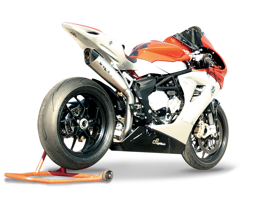 HP CORSE MV Agusta F3 High Position Slip-on Exhaust "Evoxtreme 310 Satin" (EU homologated)