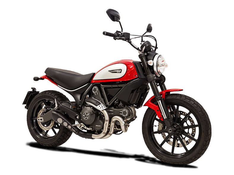 HP CORSE Ducati Scrambler 800 Slip-on Exhaust "Hydroform Black" (EU homologated)