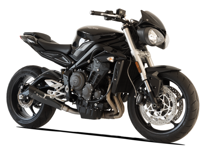 HP CORSE Triumph STREET TRIPLE 765 Slip-on Exhaust "Evoxtreme Black 310 mm" (racing) – Accessories in MotoDeal – Motorcycle Accessories and Parts Online Shop