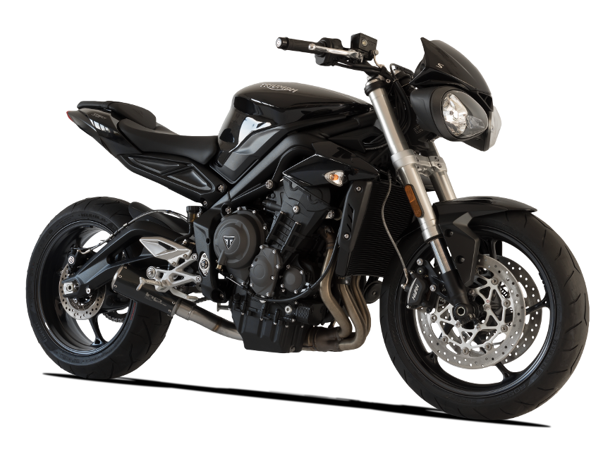 HP CORSE Triumph STREET TRIPLE 765 Slip-on Exhaust "GP-07 Black with Wire Mesh" (racing) – Accessories in MotoDeal – Motorcycle Accessories and Parts Online Shop