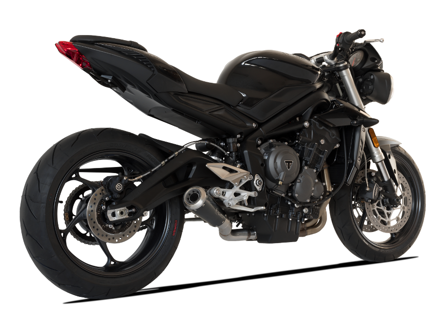 HP CORSE Triumph STREET TRIPLE 765 Slip-on Exhaust "GP-07 Black with Wire Mesh" (racing) – Accessories in MotoDeal – Motorcycle Accessories and Parts Online Shop