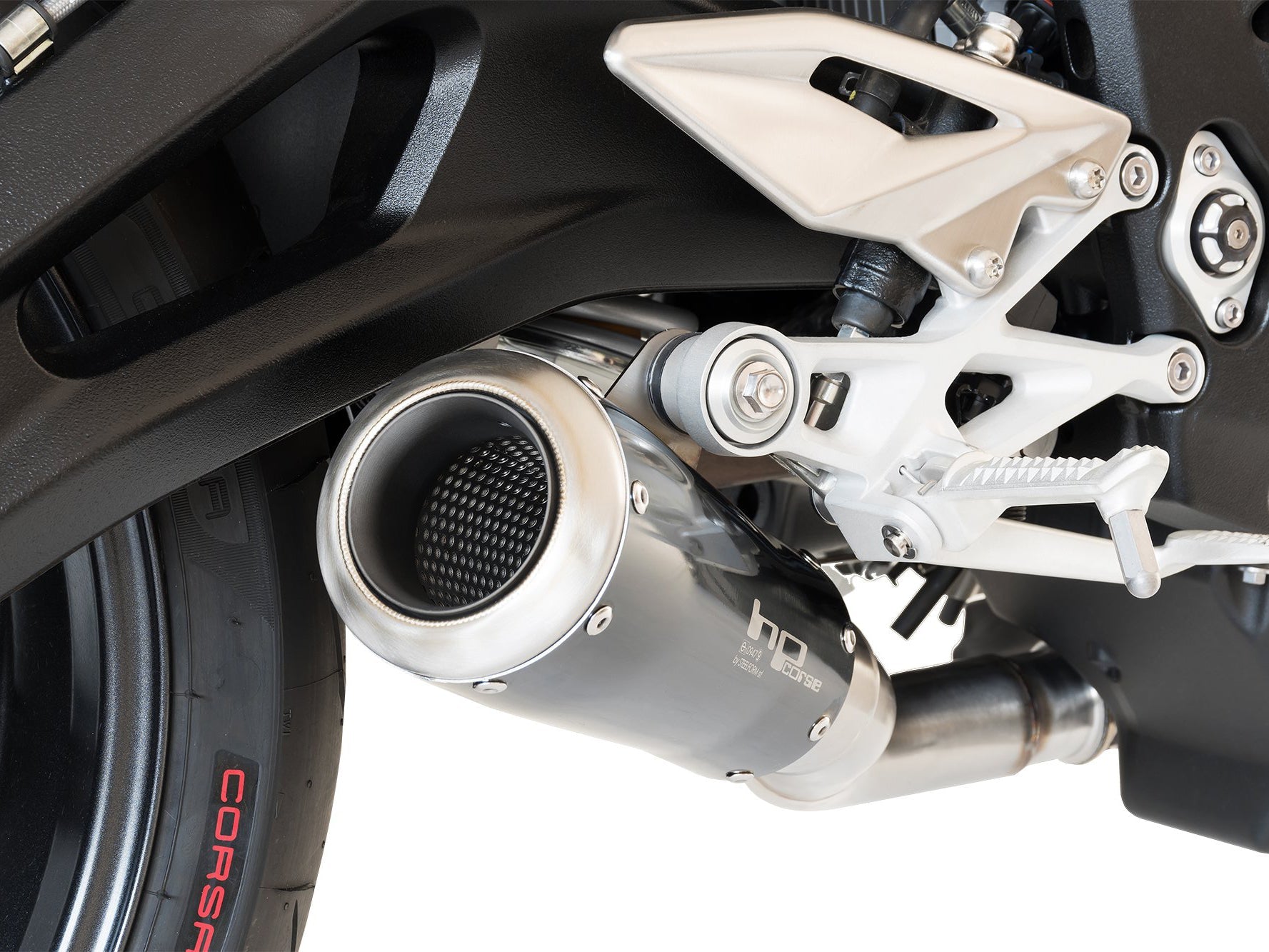 HP CORSE Triumph STREET TRIPLE 765 Slip-on Exhaust "GP-07 Black with Wire Mesh" (racing) – Accessories in MotoDeal – Motorcycle Accessories and Parts Online Shop