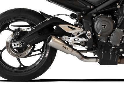 HP CORSE Triumph STREET TRIPLE 765 Slip-on Exhaust "GP-07 Satin with Aluminum Ring" (racing) – Accessories in MotoDeal – Motorcycle Accessories and Parts Online Shop