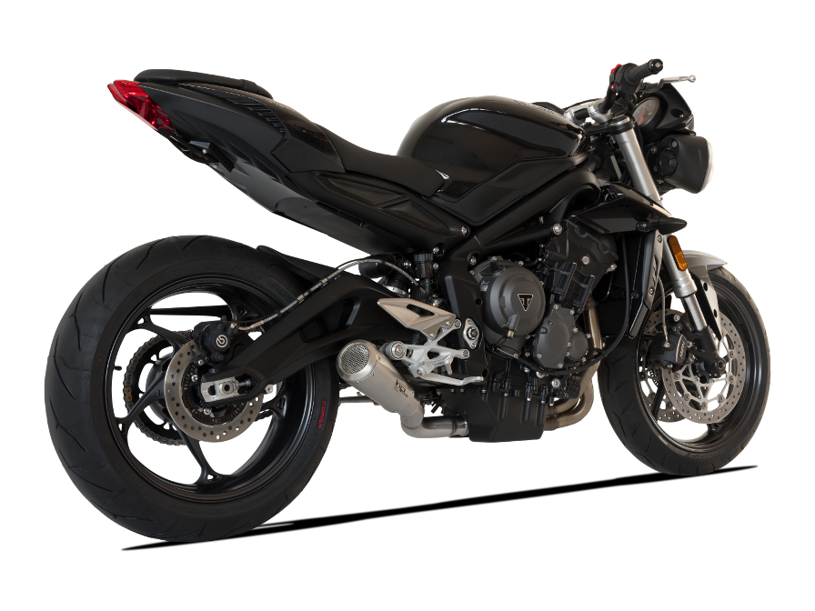 HP CORSE Triumph STREET TRIPLE 765 Slip-on Exhaust "GP-07 Satin with Wire Mesh" (racing) – Accessories in MotoDeal – Motorcycle Accessories and Parts Online Shop