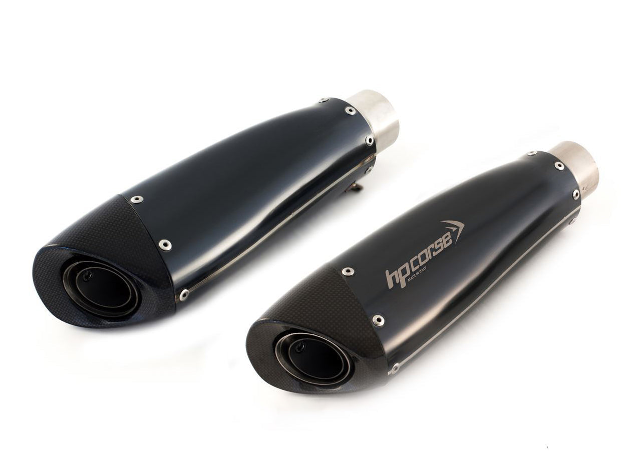 HP CORSE Triumph Speed Triple 1050 (11/15) Dual Slip-on Exhaust "Evoxtreme Black" (EU homologated) – Accessories in MotoDeal – Motorcycle Accessories and Parts Online Shop