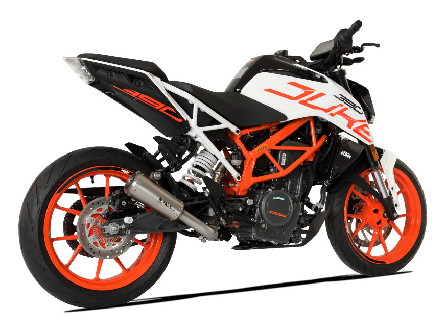 HP CORSE KTM 390 Duke (13/16) Slip-on Exhaust "GP-07 Satin with Aluminum Ring" (racing) – Accessories in MotoDeal – Motorcycle Accessories and Parts Online Shop