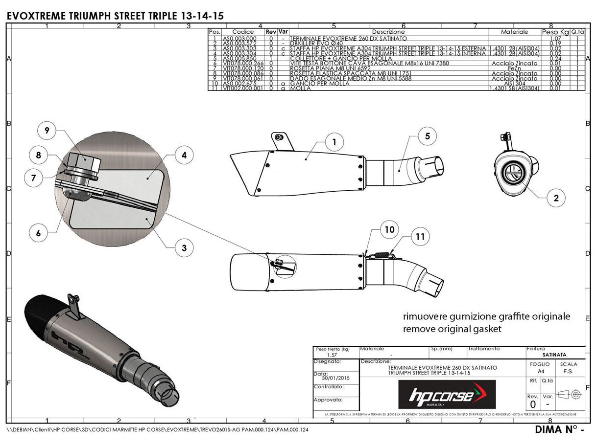 HP CORSE Triumph Street Triple (13/16) Slip-on Exhaust "Evoxtreme Black" (EU homologated) – Accessories in MotoDeal – Motorcycle Accessories and Parts Online Shop