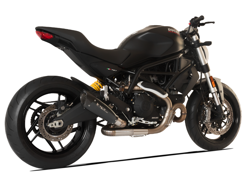 HP CORSE Ducati Monster 797 Slip-on Exhaust "Evoxtreme 260 Black" (racing only)