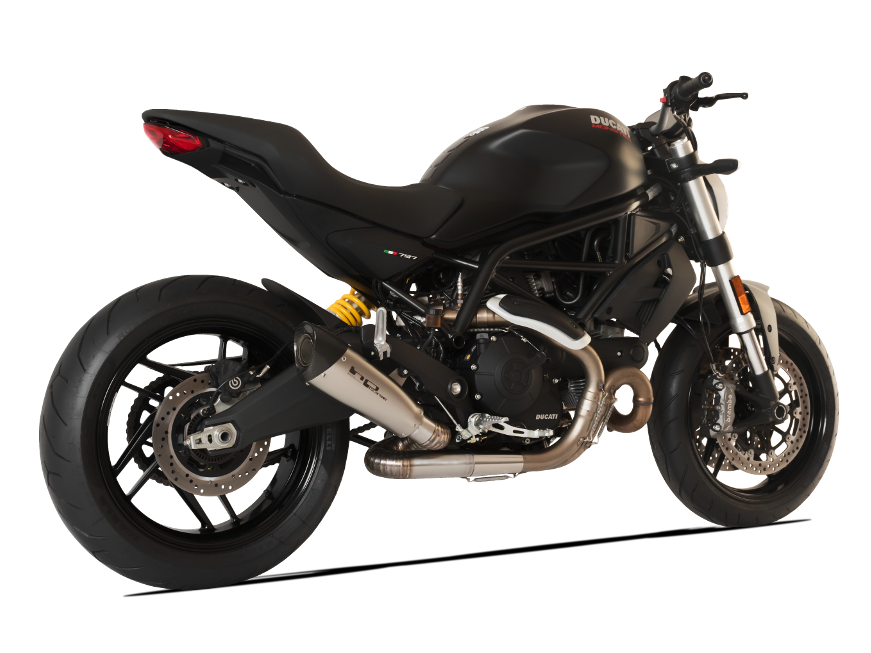 HP CORSE Ducati Monster 797 Slip-on Exhaust "Evoxtreme 260 Satin" (racing only)