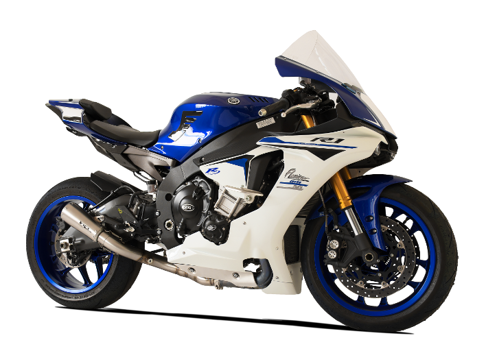 HP CORSE Yamaha YZF-R1 (15/17) Slip-on Exhaust "GP-07 Satin" (racing; with aluminum ring) – Accessories in MotoDeal – Motorcycle Accessories and Parts Online Shop