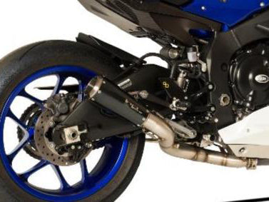 HP CORSE Yamaha YZF-R1 (15/17) Slip-on Exhaust "GP-07 Black" (racing; with aluminum ring) – Accessories in MotoDeal – Motorcycle Accessories and Parts Online Shop