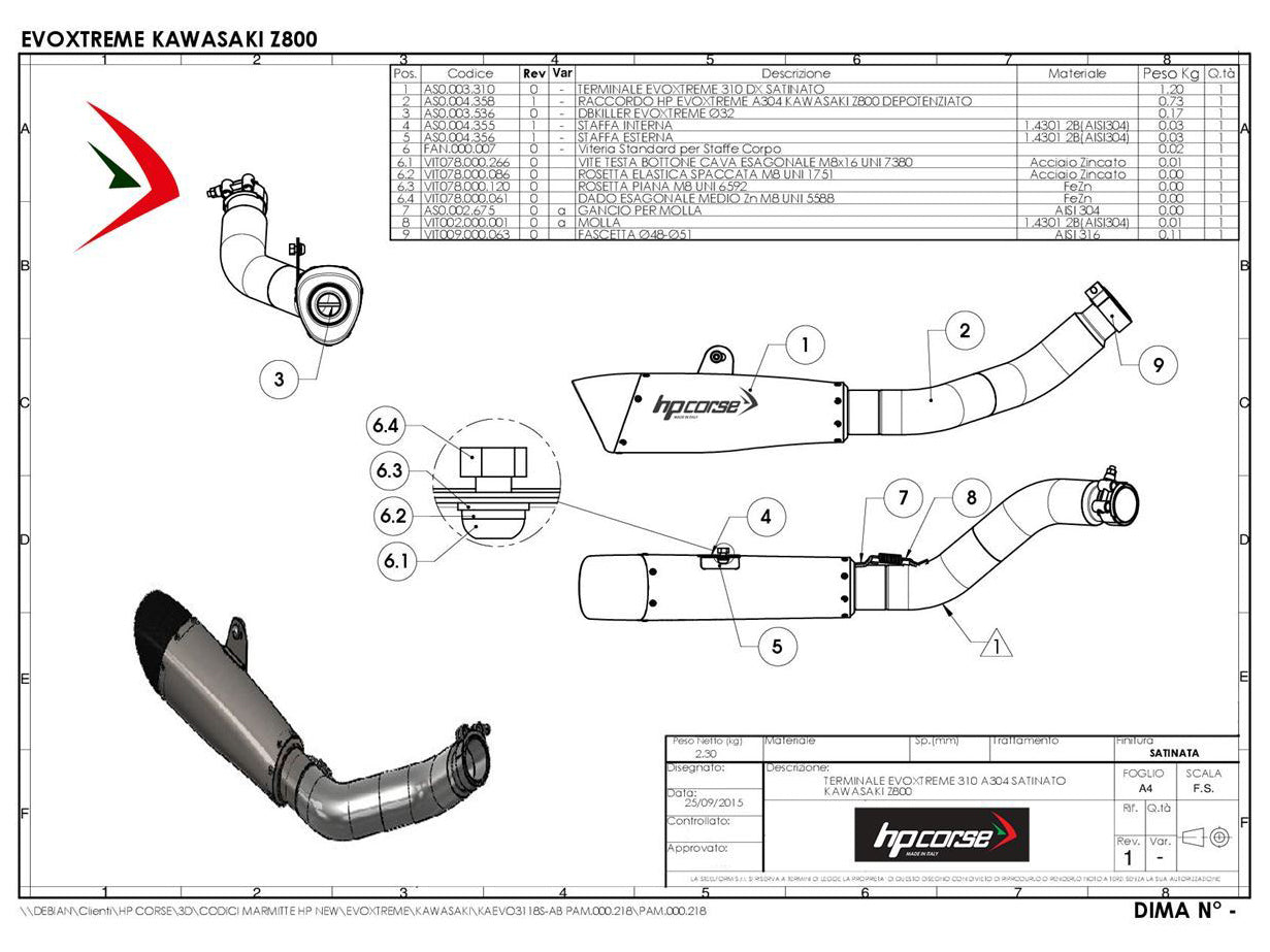 HP CORSE Kawasaki Z800/E Slip-on Exhaust "Evoxtreme Black" (EU homologated) – Accessories in MotoDeal – Motorcycle Accessories and Parts Online Shop