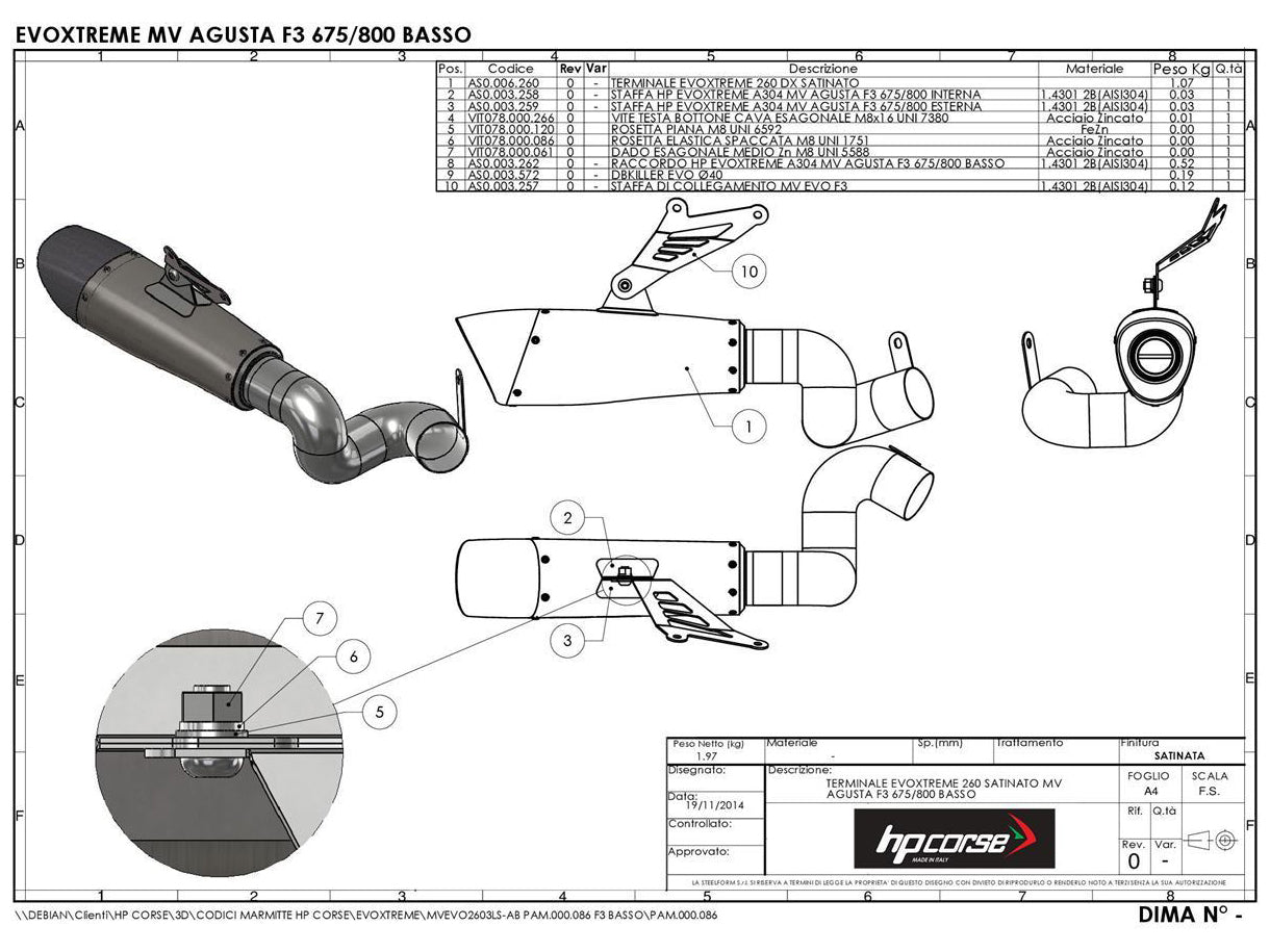 HP CORSE MV Agusta Turismo Veloce Slip-on Exhaust "Evoxtreme 310 Black" (EU homologated)