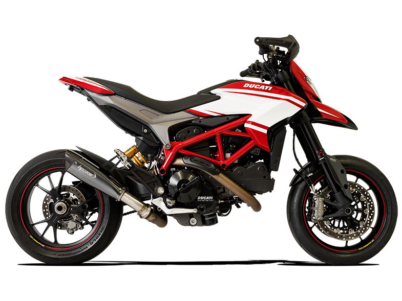 HP CORSE Ducati Hypermotard 821 Low Position Slip-on Exhaust "Evoxtreme 310 Black" (EU homologated)