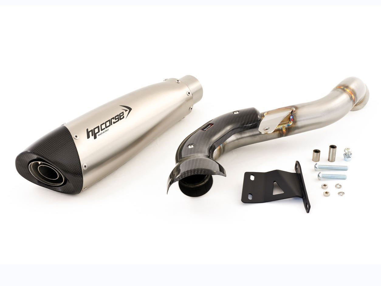 HP CORSE Ducati Hypermotard 821 High Position Slip-on Exhaust "Evoxtreme 310 Satin" (EU homologated)