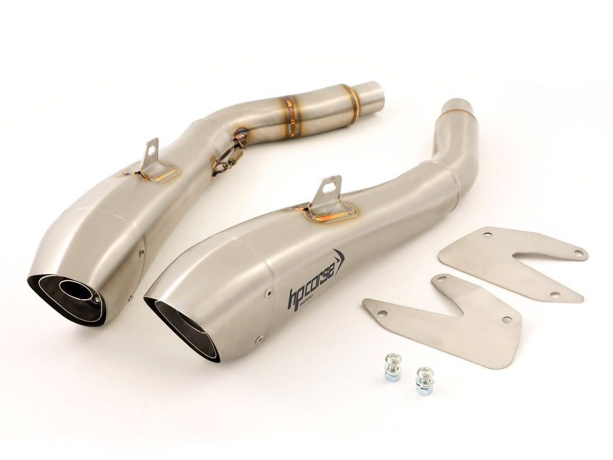 HP CORSE Triumph Street Triple (08/12) Dual Slip-on Exhaust "Hydroform Satin" (EU homologated) – Accessories in MotoDeal – Motorcycle Accessories and Parts Online Shop