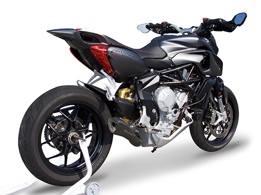 HP CORSE MV Agusta Rivale 800 Slip-on Exhaust "Hydroform Black" (EU homologated)