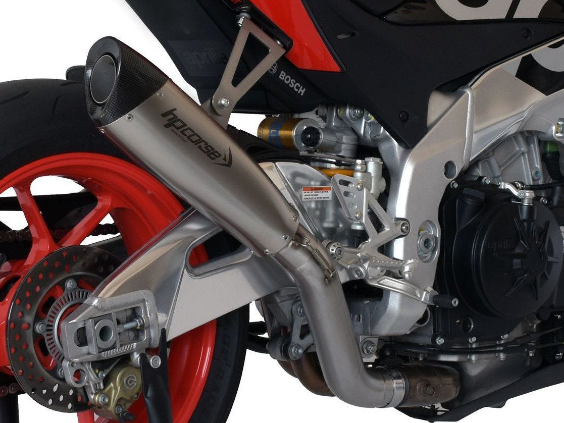 HP CORSE Aprilia Tuono V4 (15/16) Slip-on Exhaust "Evoxtreme 310 Satin" (racing)