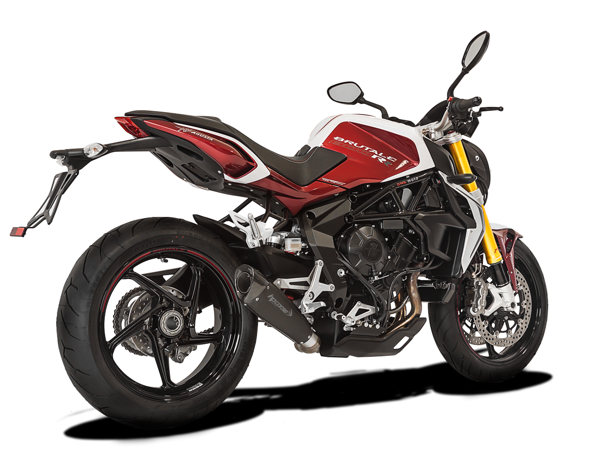 HP CORSE MV Agusta Brutale 675/800 Slip-on Exhaust "Evoxtreme 310 Black" (EU homologated)