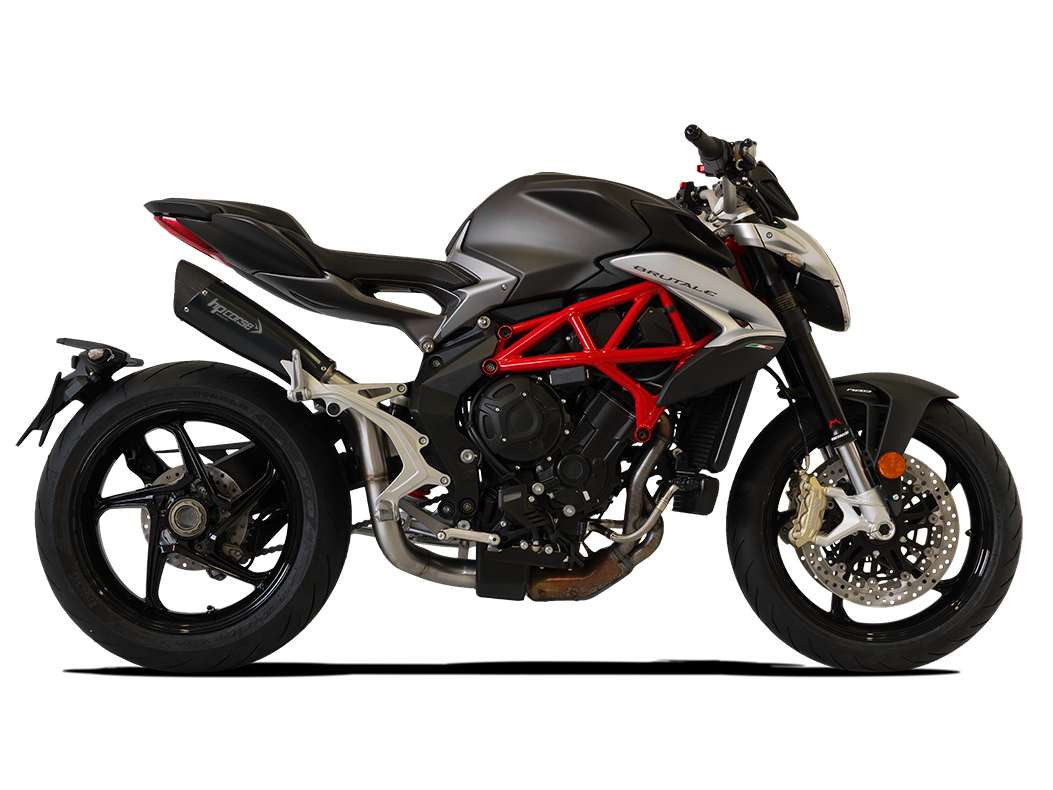 HP CORSE MV Agusta Brutale 800/RR Slip-on Exhaust "Evoxtreme 310 Black" (racing)