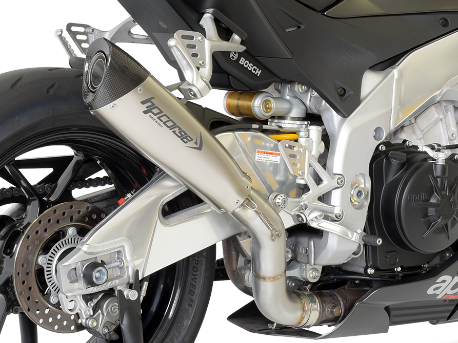 HP CORSE Aprilia RSV4 (15/16) Slip-on Exhaust "Evoxtreme 310 Satin" (racing)