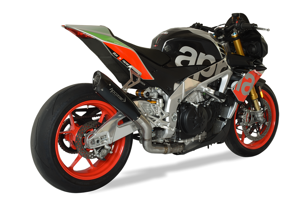 HP CORSE Aprilia RSV4 / Tuono V4 (17/18) Slip-on Exhaust "Evoxtreme 310 Black" (racing)