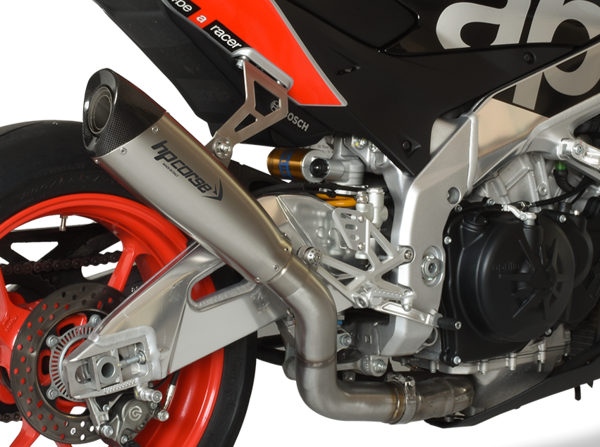 HP CORSE Aprilia RSV4 / Tuono V4 (17/18) Slip-on Exhaust "Evoxtreme 310 Satin" (racing)