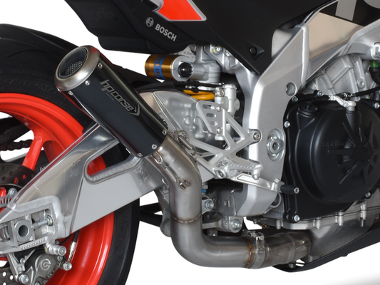 HP CORSE Aprilia RSV4 / Tuono V4 (17/18) Slip-on Exhaust "GP-07 Black" (racing)