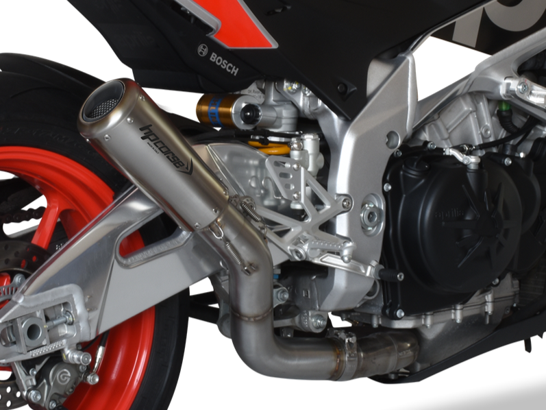 HP CORSE Aprilia RSV4 / Tuono V4 (17/18) Slip-on Exhaust "GP-07 Satin" (racing)