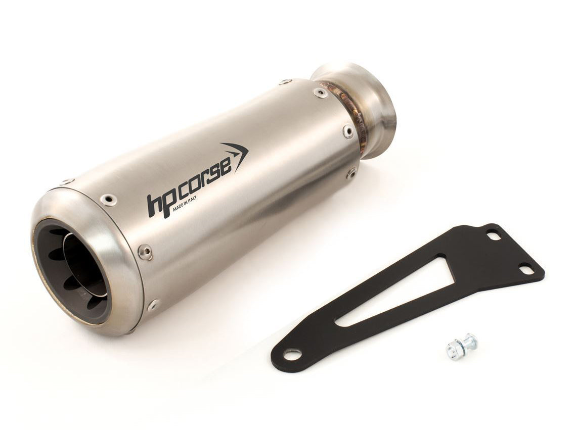 HP CORSE KTM 1290 Super Duke R (14/16) Slip-on Exhaust "GP-07 Satin with Aluminum Ring" (racing) – Accessories in MotoDeal – Motorcycle Accessories and Parts Online Shop