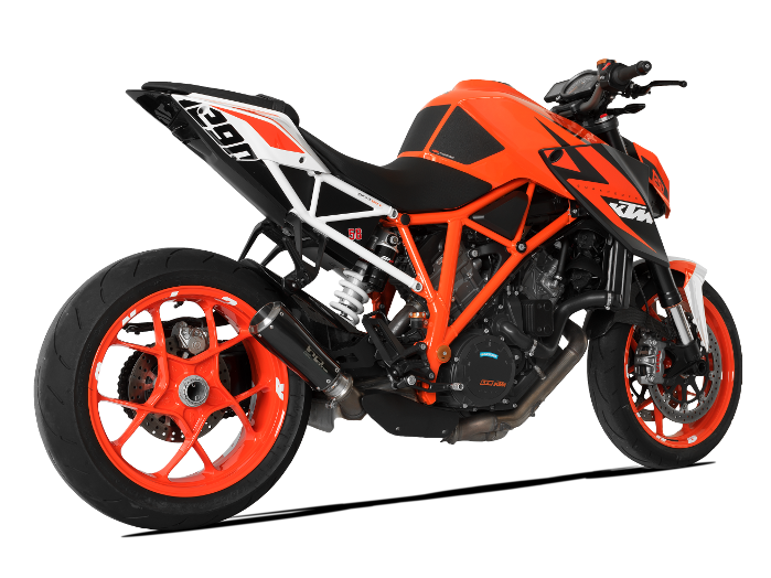 HP CORSE KTM 1290 Super Duke R (14/16) Slip-on Exhaust "GP-07 Black with Aluminum Ring" (racing) – Accessories in MotoDeal – Motorcycle Accessories and Parts Online Shop