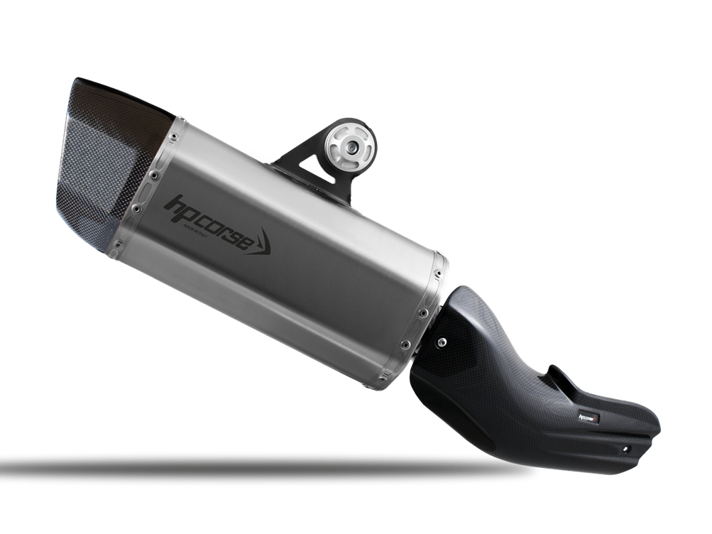 HP CORSE BMW R1250GS Slip-on Exhaust "SP-3 Carbon Short Satin" (EU homologated)