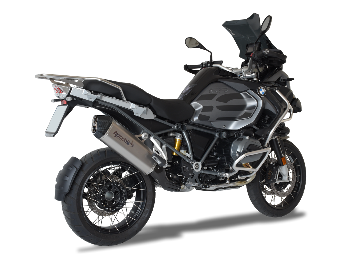 HP CORSE BMW R1200GS / Adventure (13/18) Slip-on Exhaust "SPS Carbon Titanium" (EU homologated)