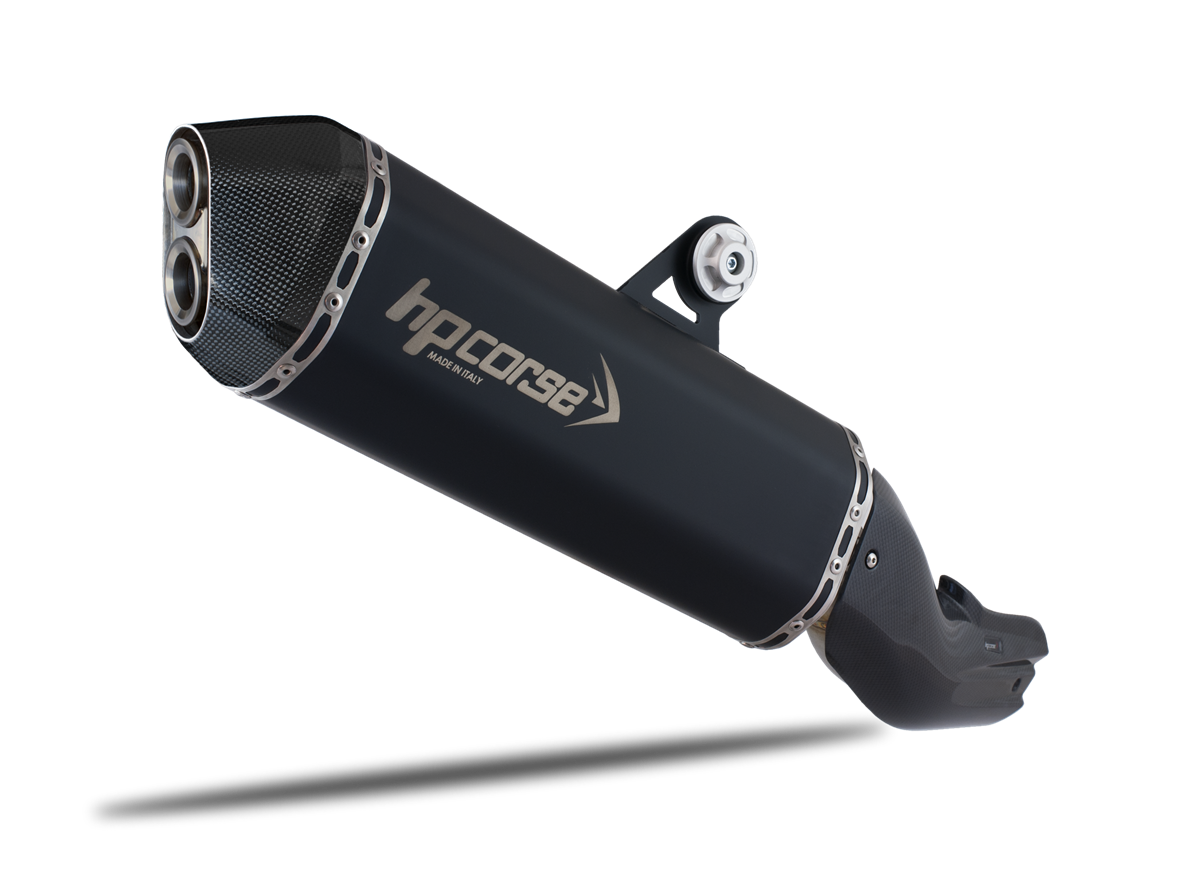 HP CORSE BMW R1200GS / Adventure (13/18) Slip-on Exhaust "SPS Carbon Black" (EU homologated)