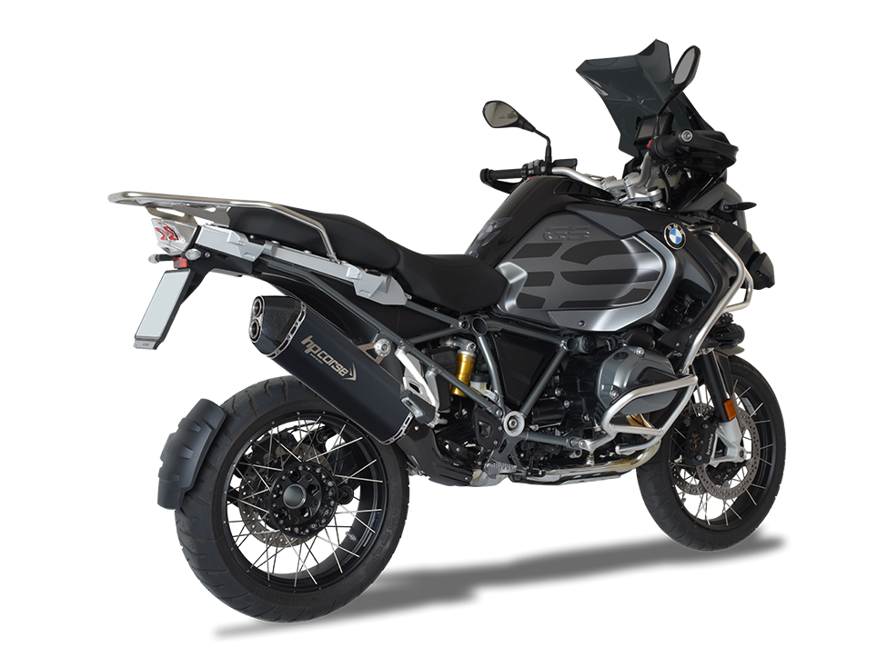 HP CORSE BMW R1200GS / Adventure (13/18) Slip-on Exhaust "SPS Carbon Black" (EU homologated)