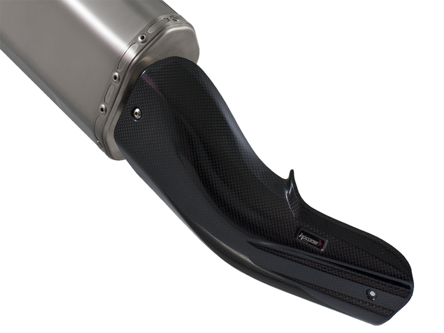 HP CORSE BMW R1200GS / Adventure (13/18) Slip-on Exhaust "SP-3 Carbon Short Satin" (racing)